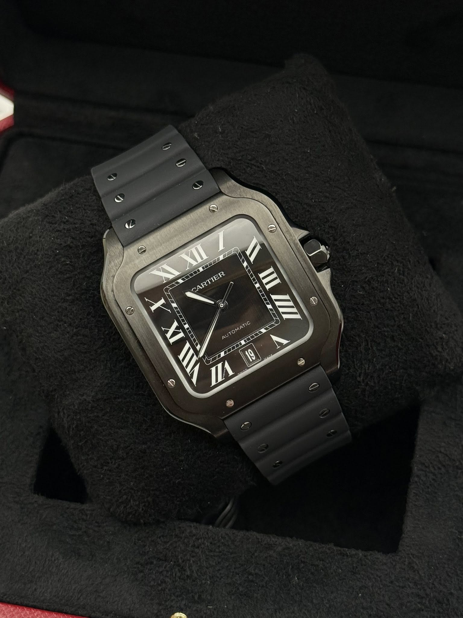 Cartier santos large model WSSA0039