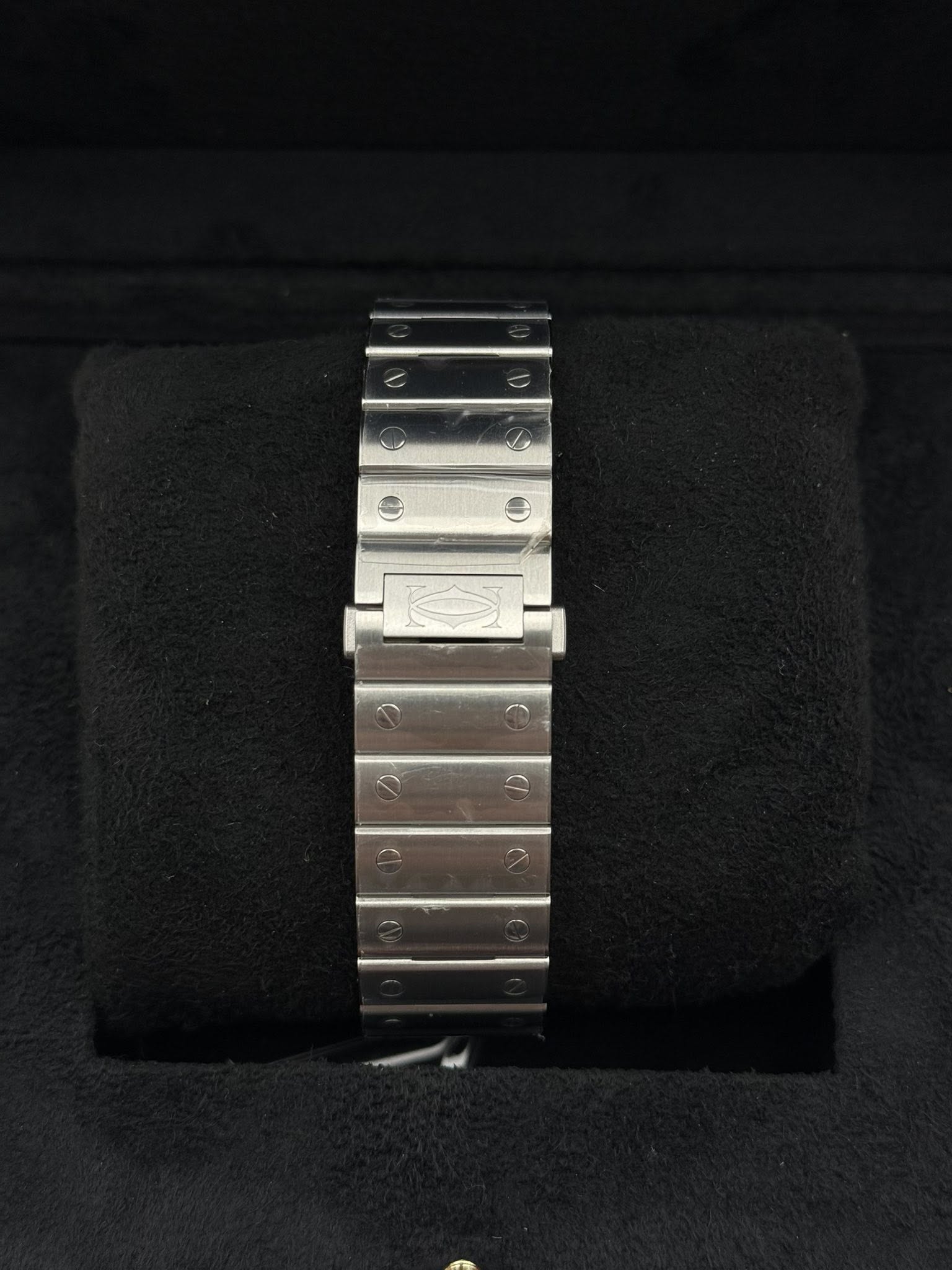 Cartier santos large model green dial WSSA0062