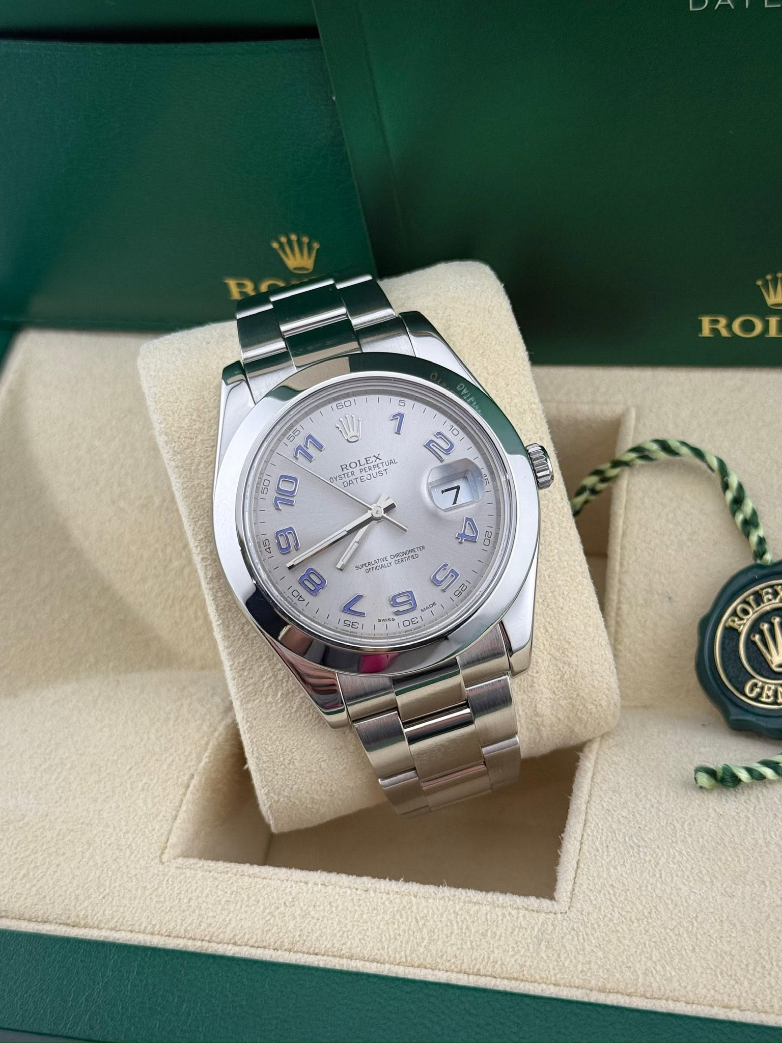 Rolex Datejust II Smooth Bezel Blue 40mm 116300