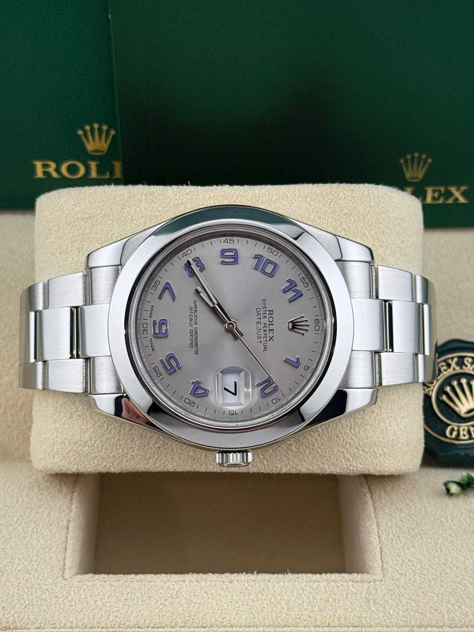 Rolex Datejust II Smooth Bezel Blue 40mm 116300