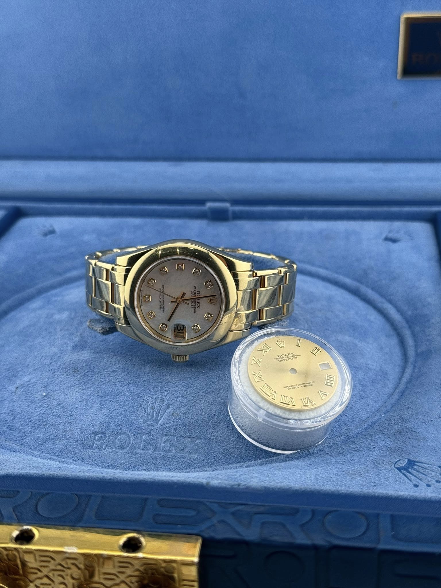 Rolex Daydate Pearl master 34mm MOP dial 81208