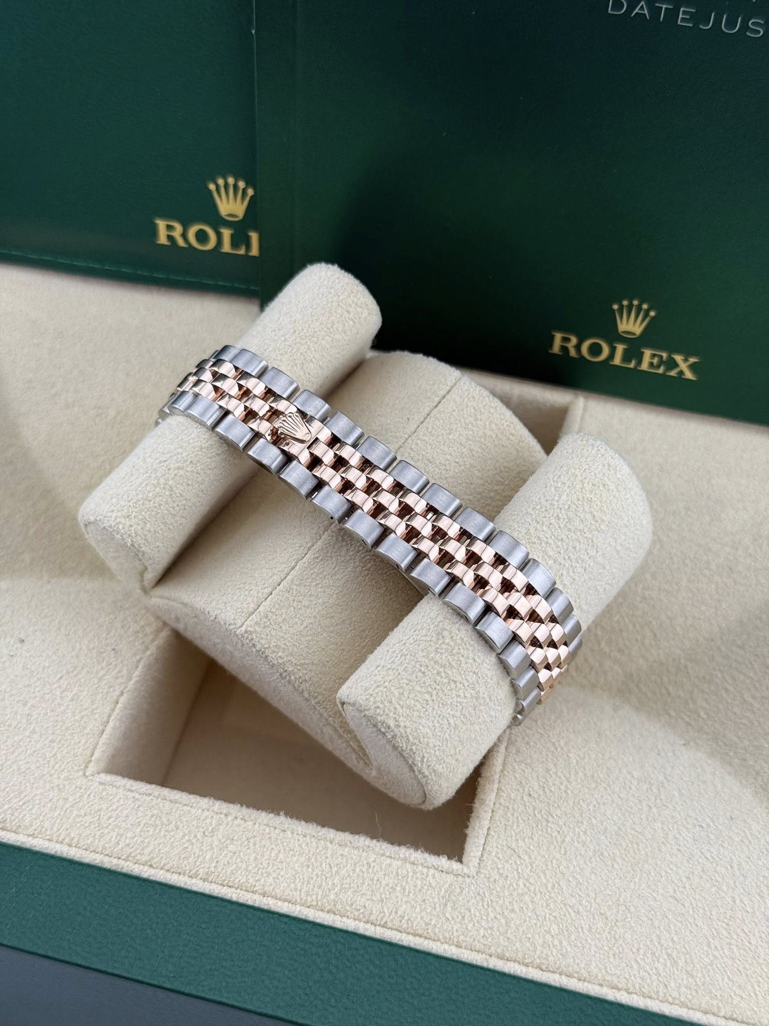 Rolex Datejust 28mm steel & rose Roman dial 279171