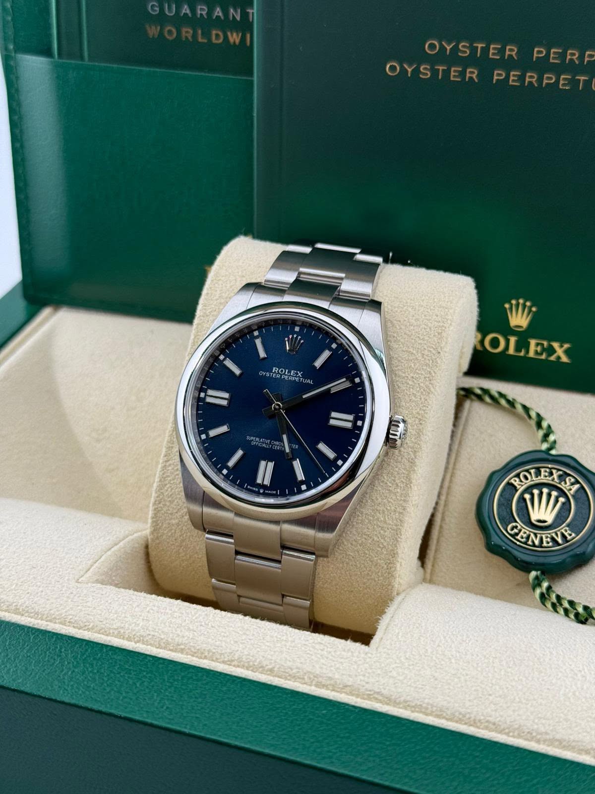 Rolex Oyster perpetual 41mm blue dial 134300