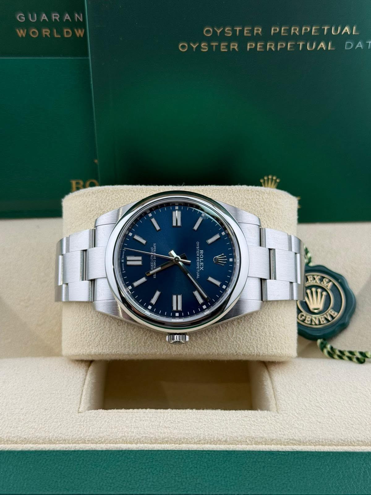 Rolex Oyster perpetual 41mm blue dial 134300