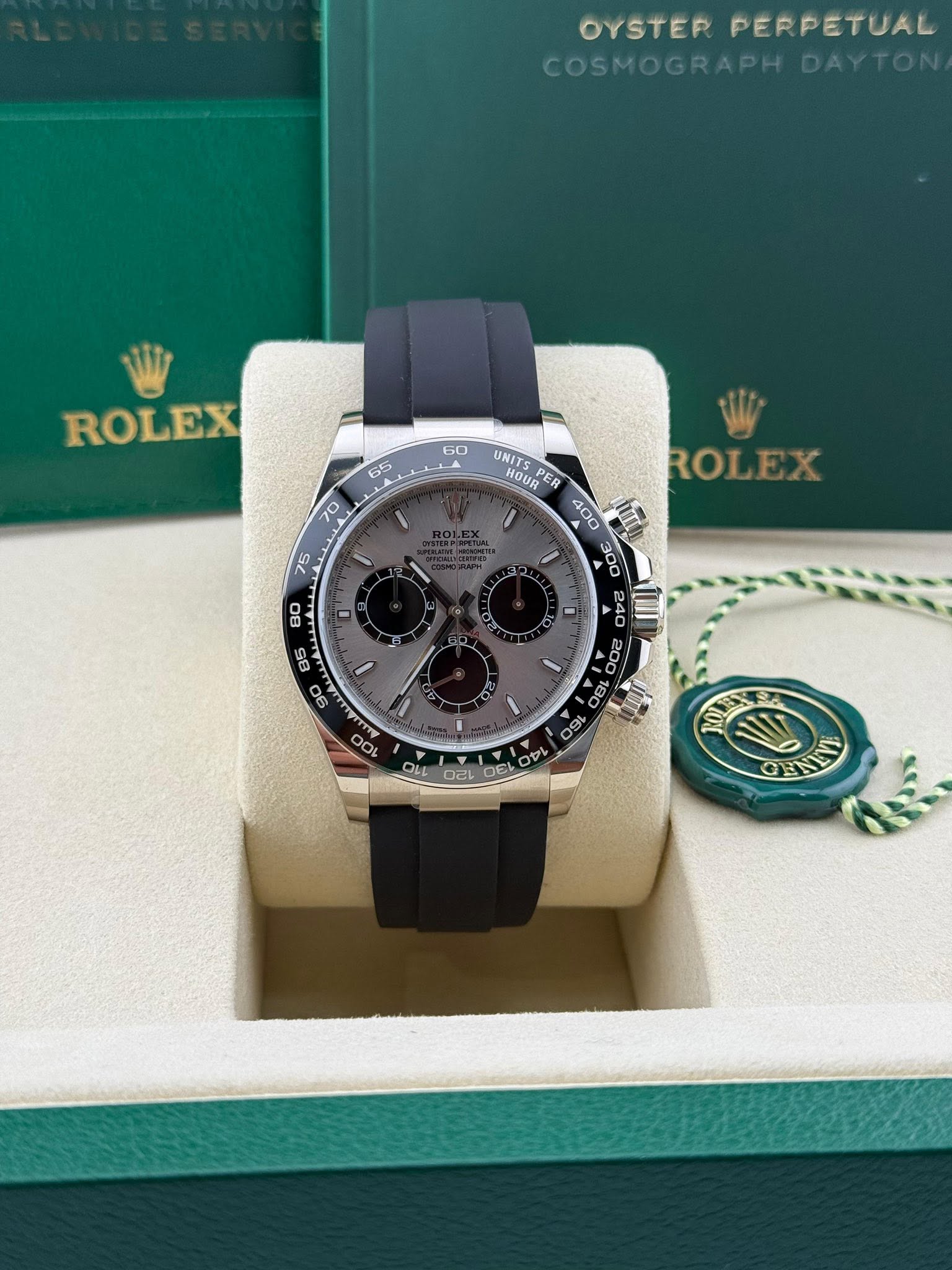 Rolex Daytona White Gold Oysterflex Ghost 126519LN