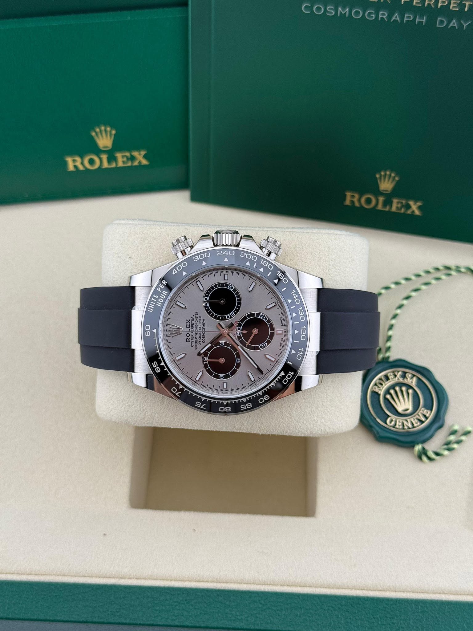 Rolex Daytona White Gold Oysterflex Ghost 126519LN