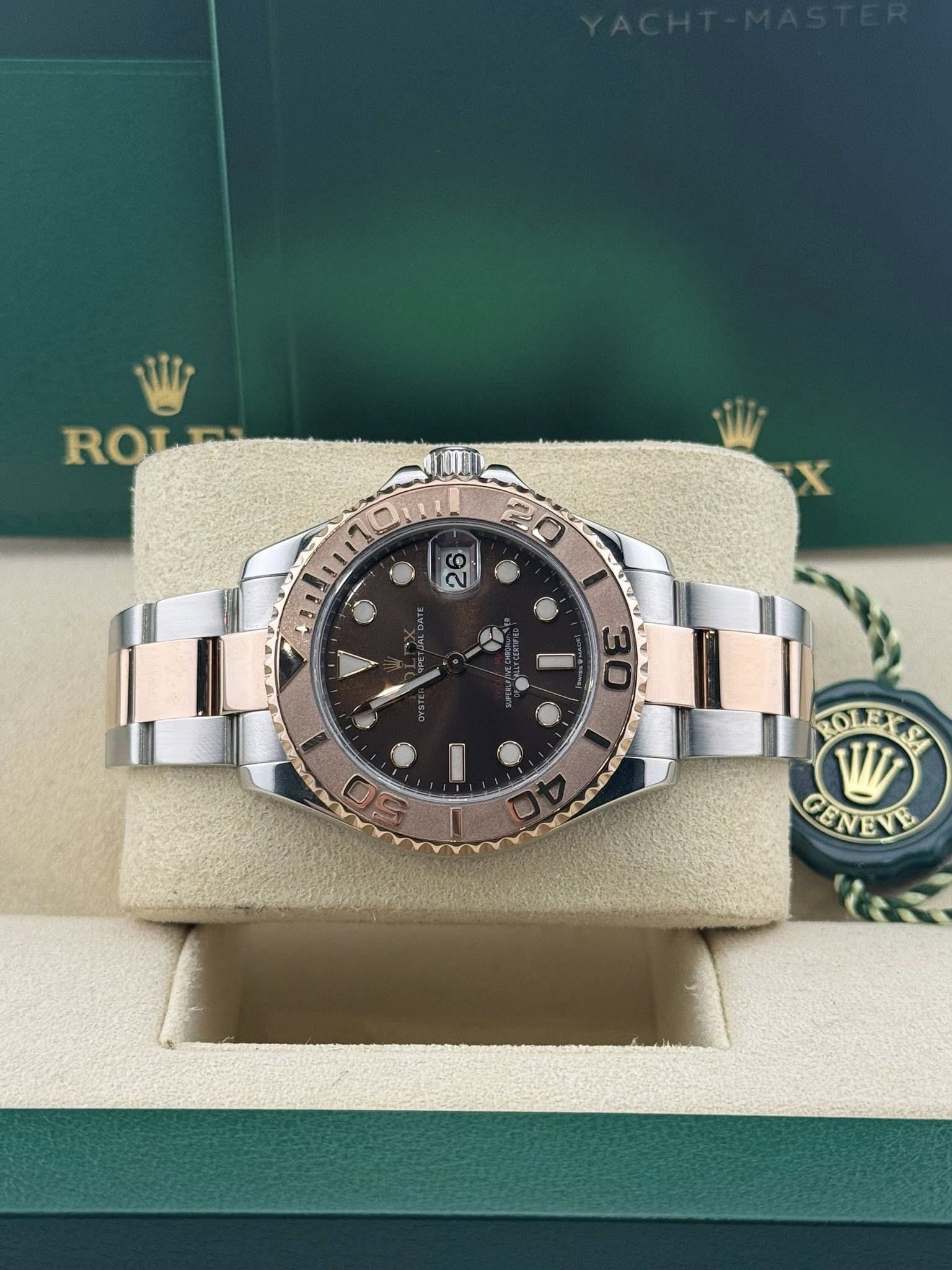 Rolex Yacht-Master 37mm chocolate dial 268621