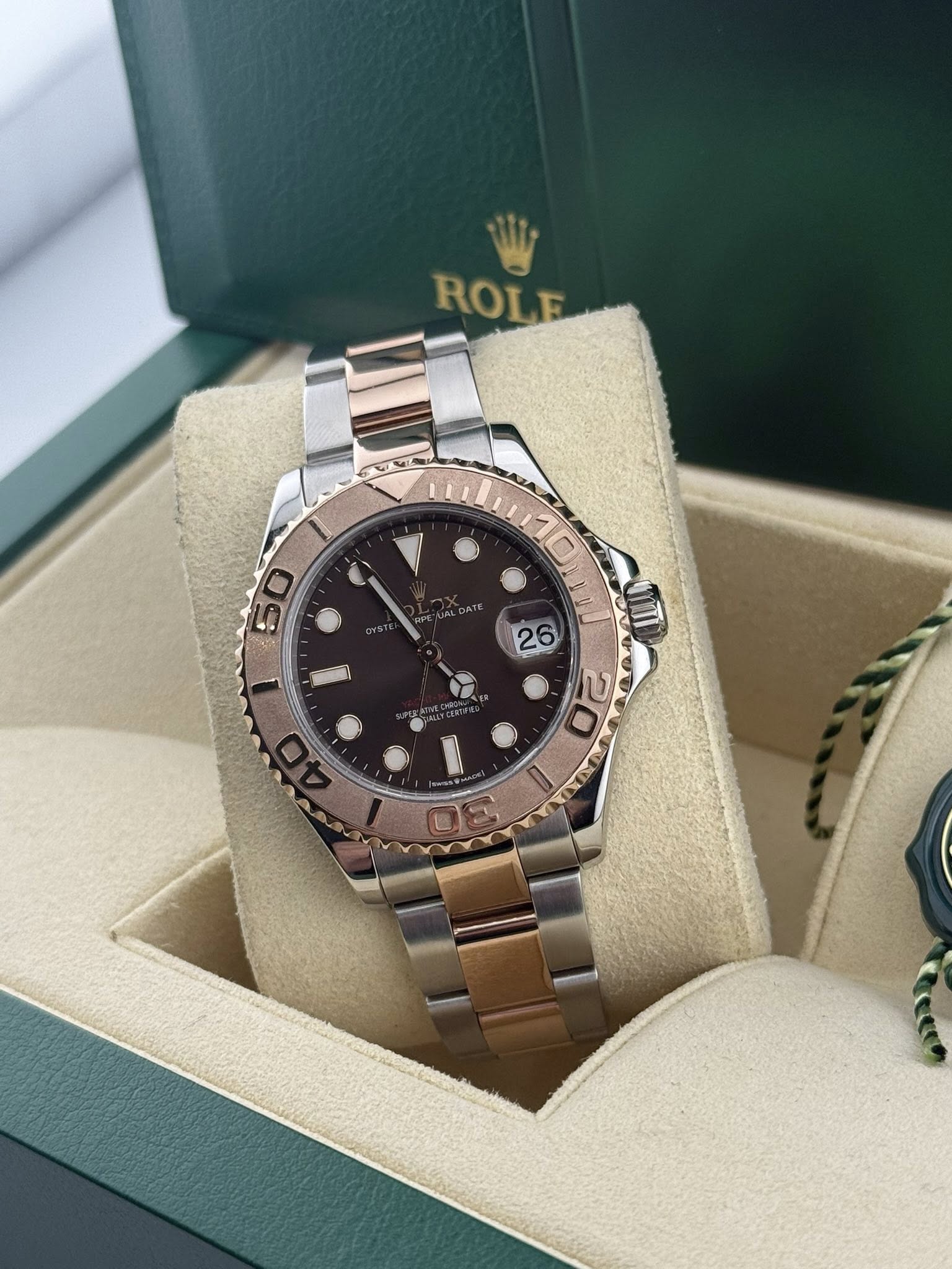 Rolex Yacht-Master 37mm chocolate dial 268621