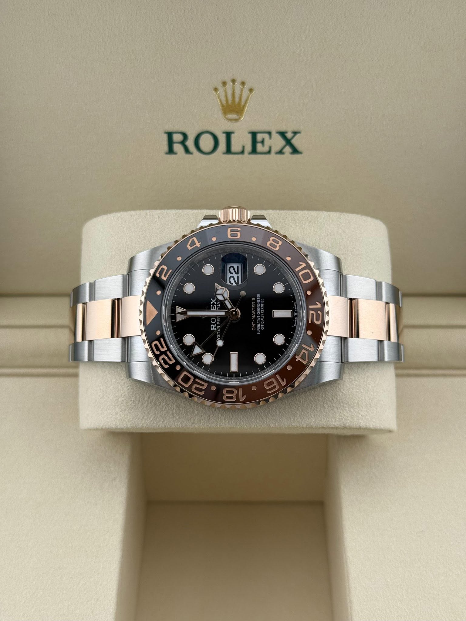 Rolex GMT-Master II rootbeer Steel & Rose Gold 40mm