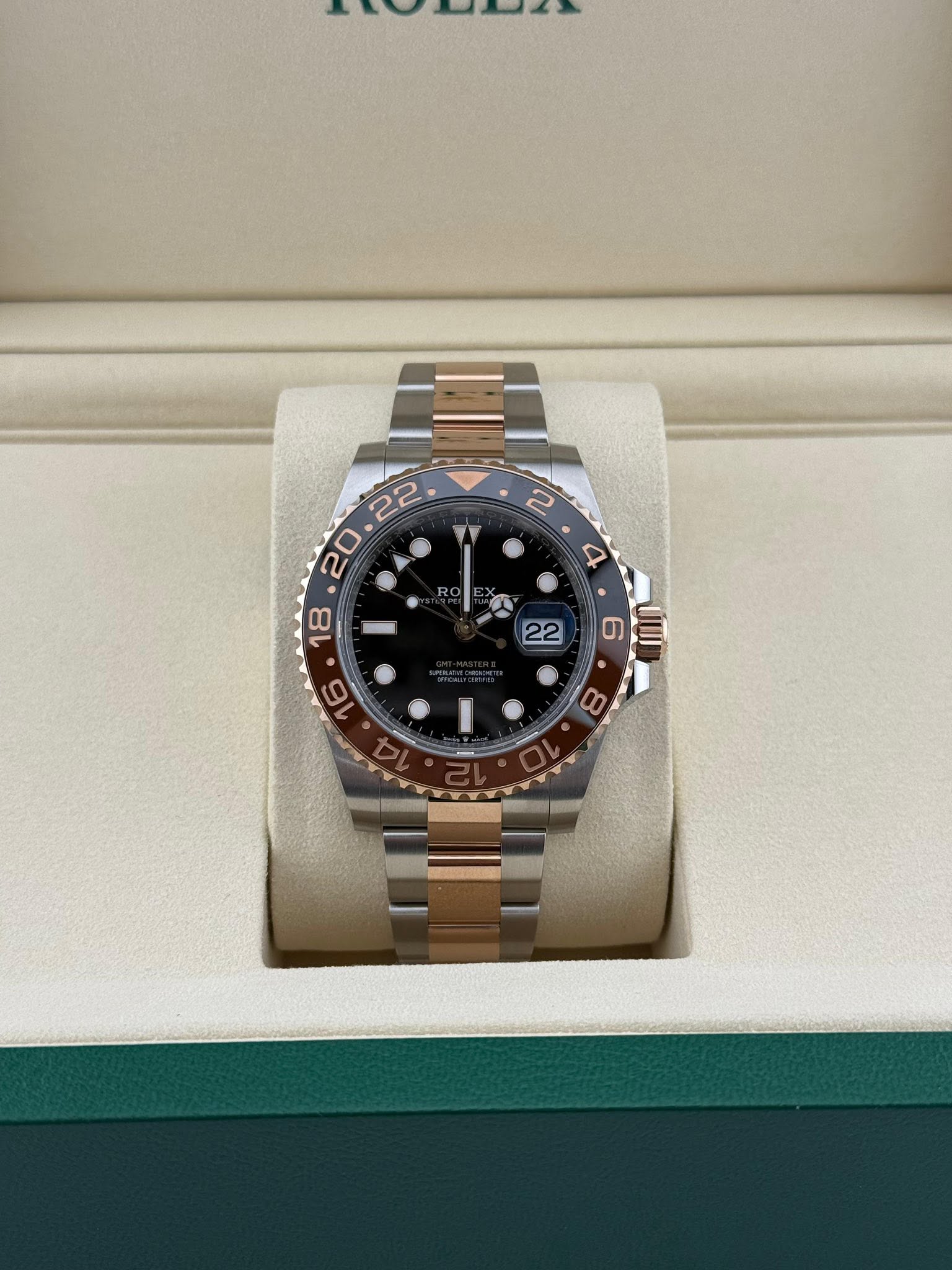 Rolex GMT-Master II rootbeer Steel & Rose Gold 40mm