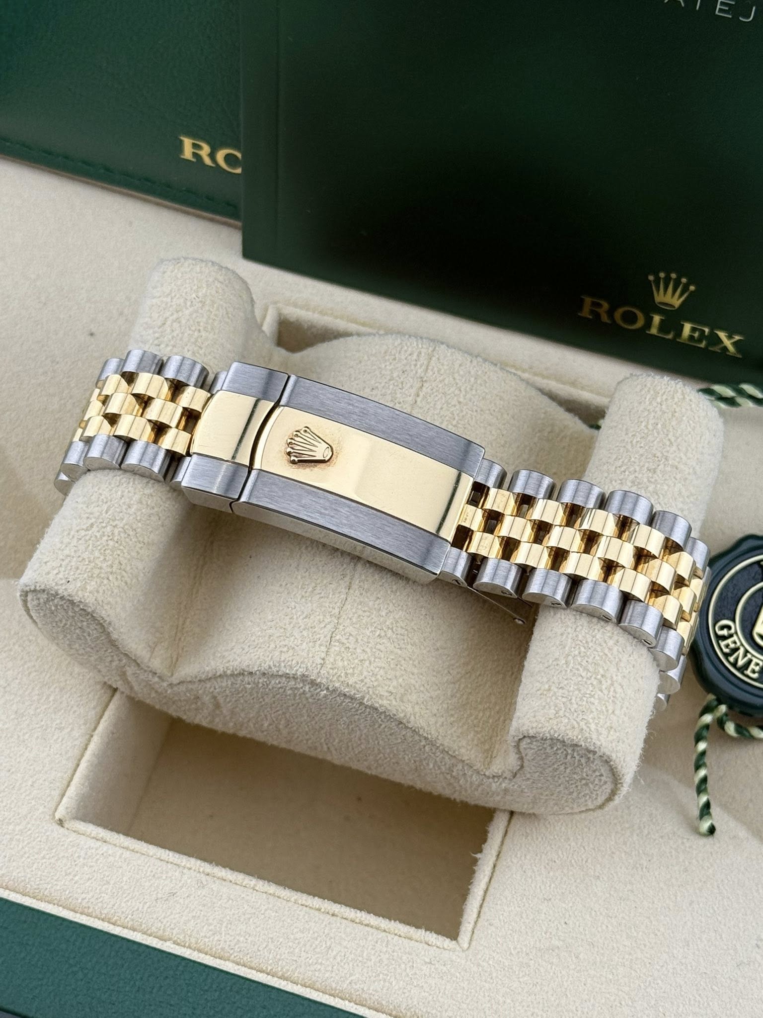 Rolex Datejust 41 Wimbledon steel & yellow gold jubilee fluted 126333