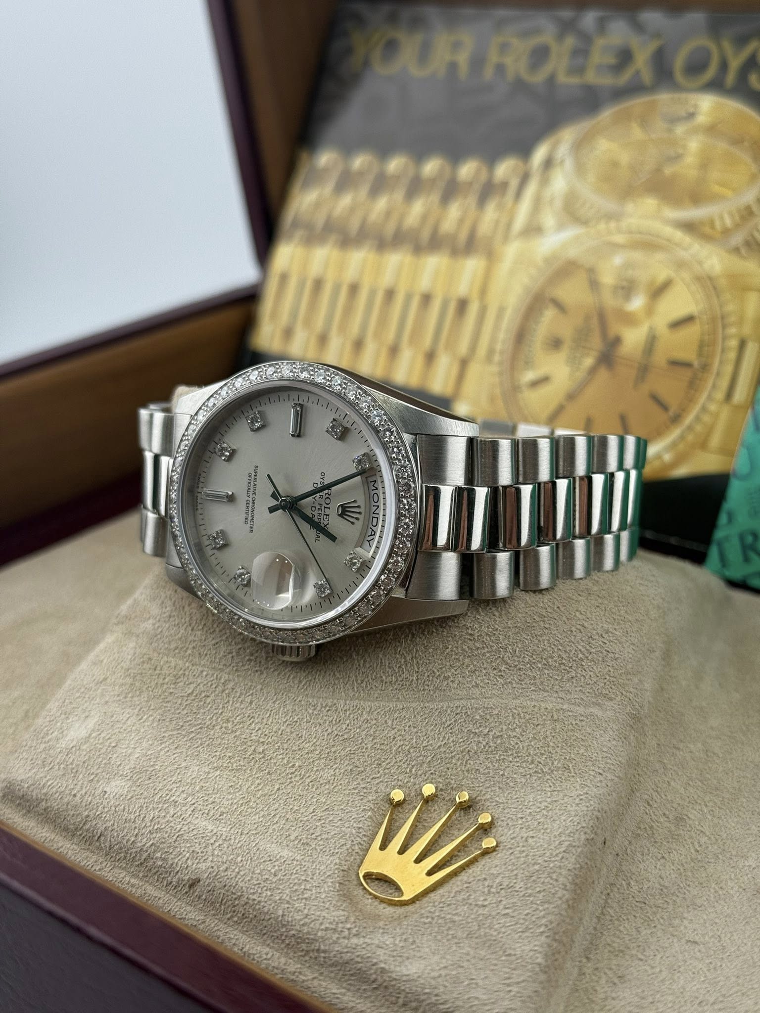 Rolex Daydate 36mm 18349 White gold