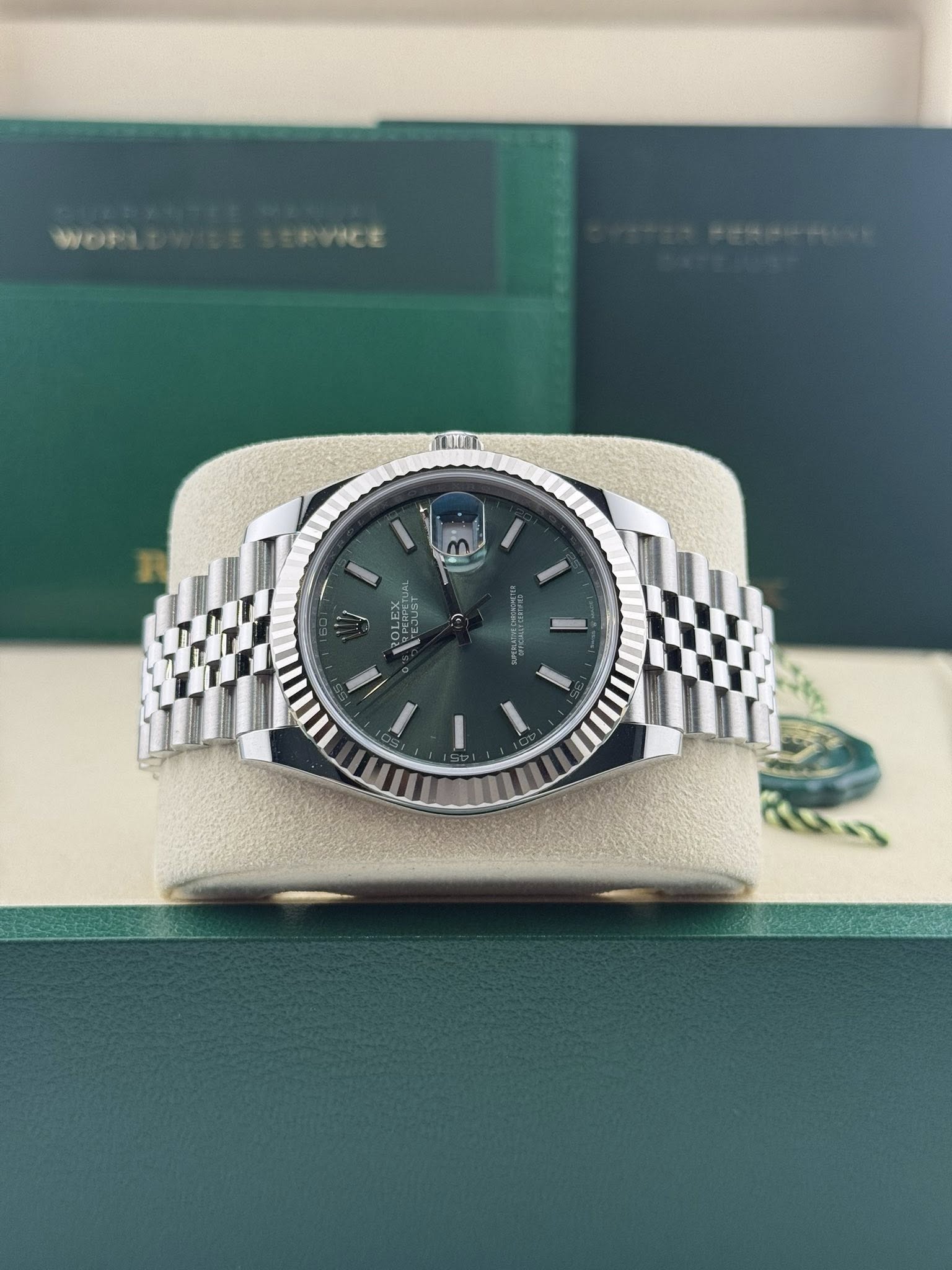 Rolex Datejust 41mm Mint Green Dial 126334