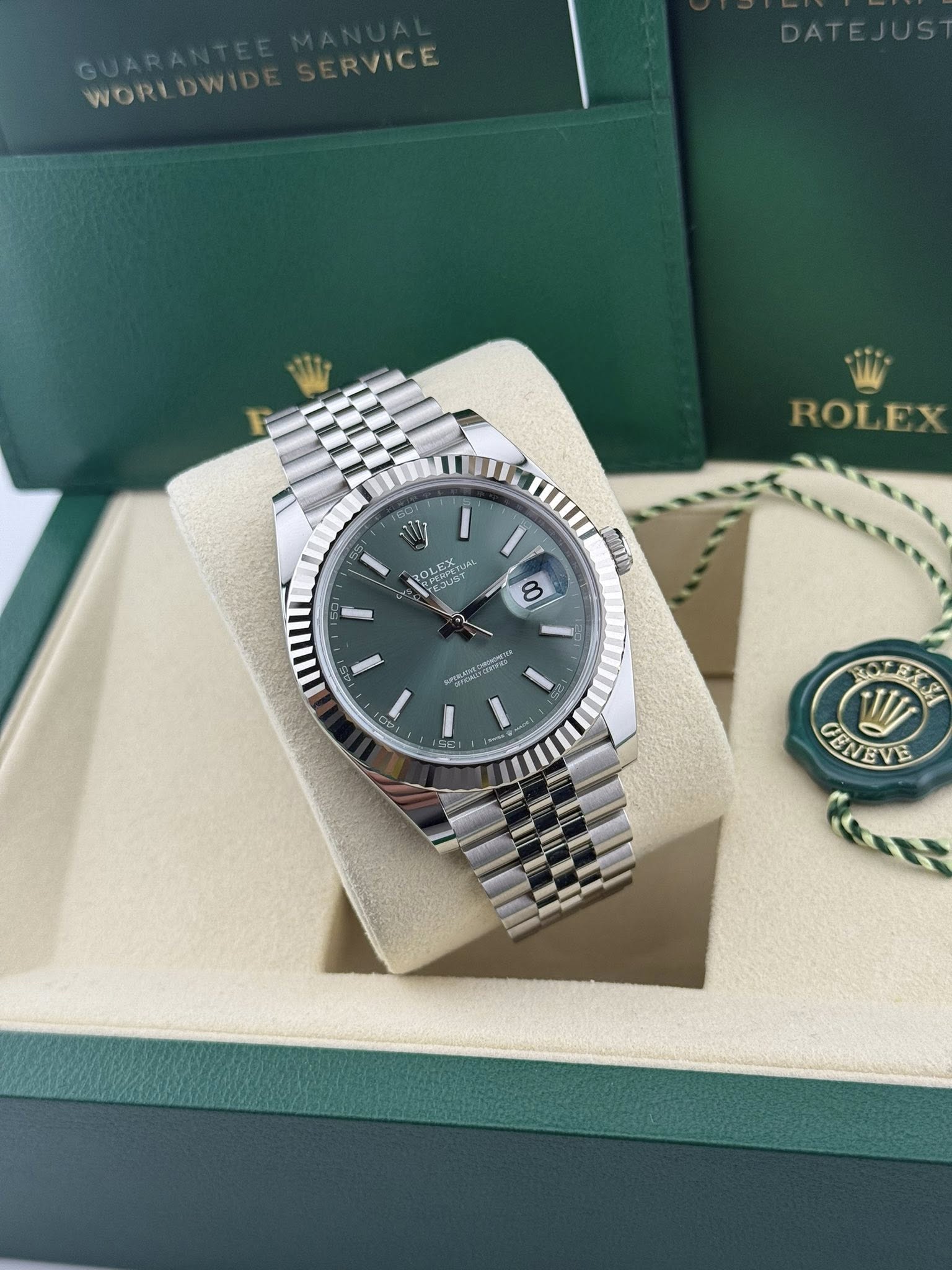 Rolex Datejust 41mm Mint Green Dial 126334