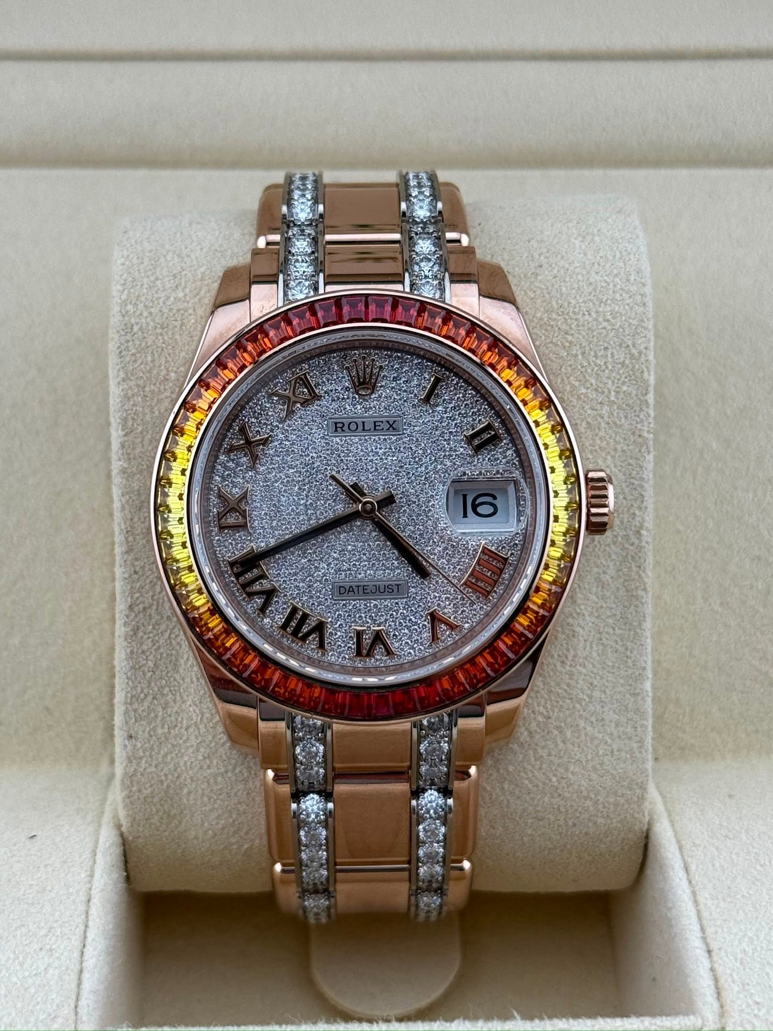 Rolex Datejust Pearl master Masterpiece 86345SAJOR Rose Gold Factory Diamond