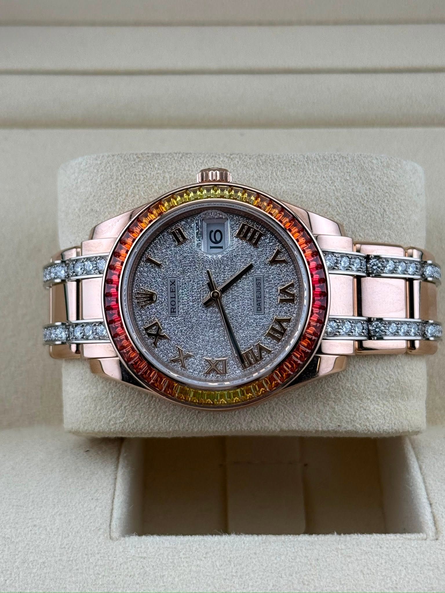 Rolex Datejust Pearl master Masterpiece 86345SAJOR Rose Gold Factory Diamond