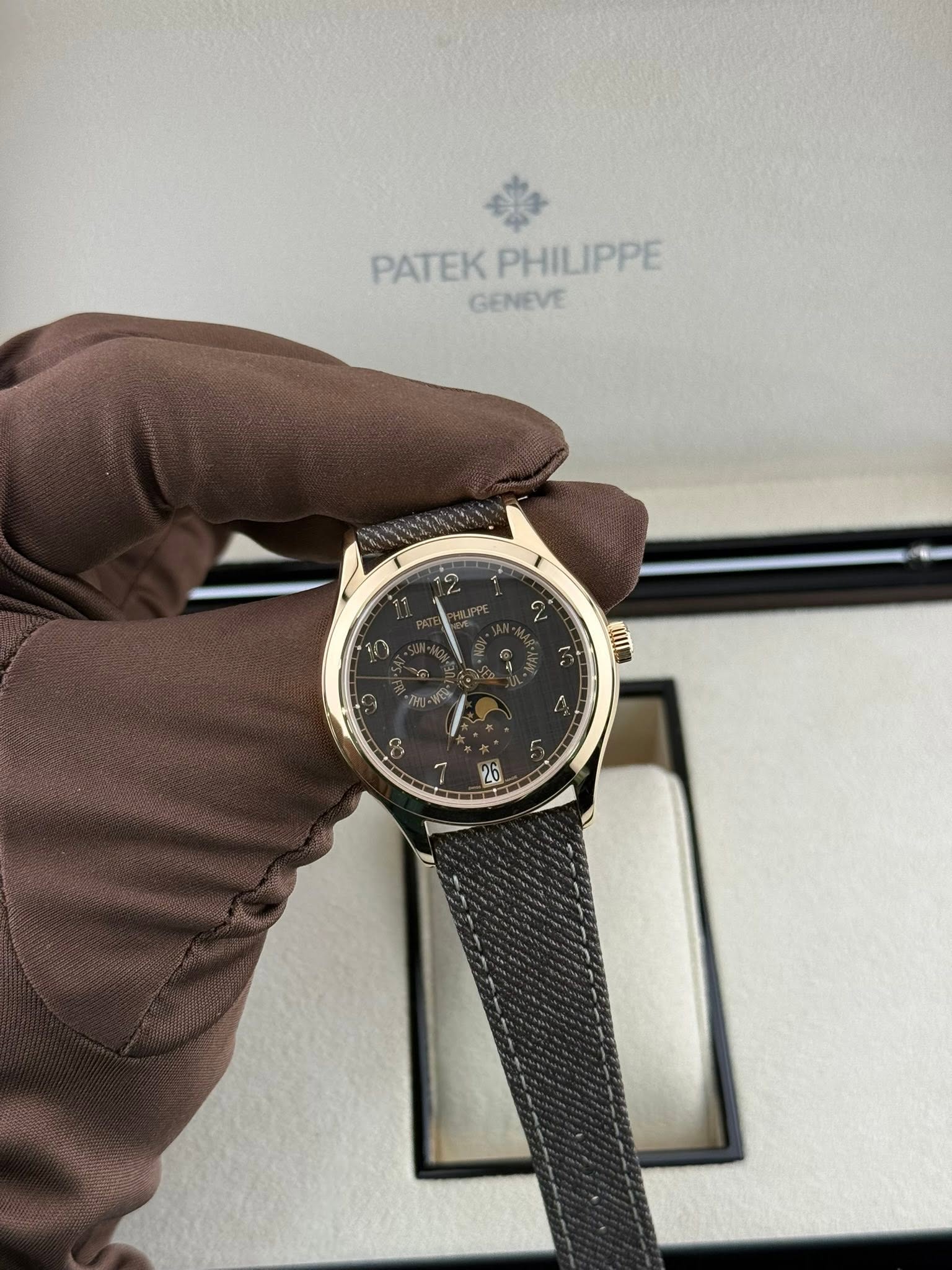 Patek Philippe Annual Calendar 39mm 4946R Rose Gold Brown Dial