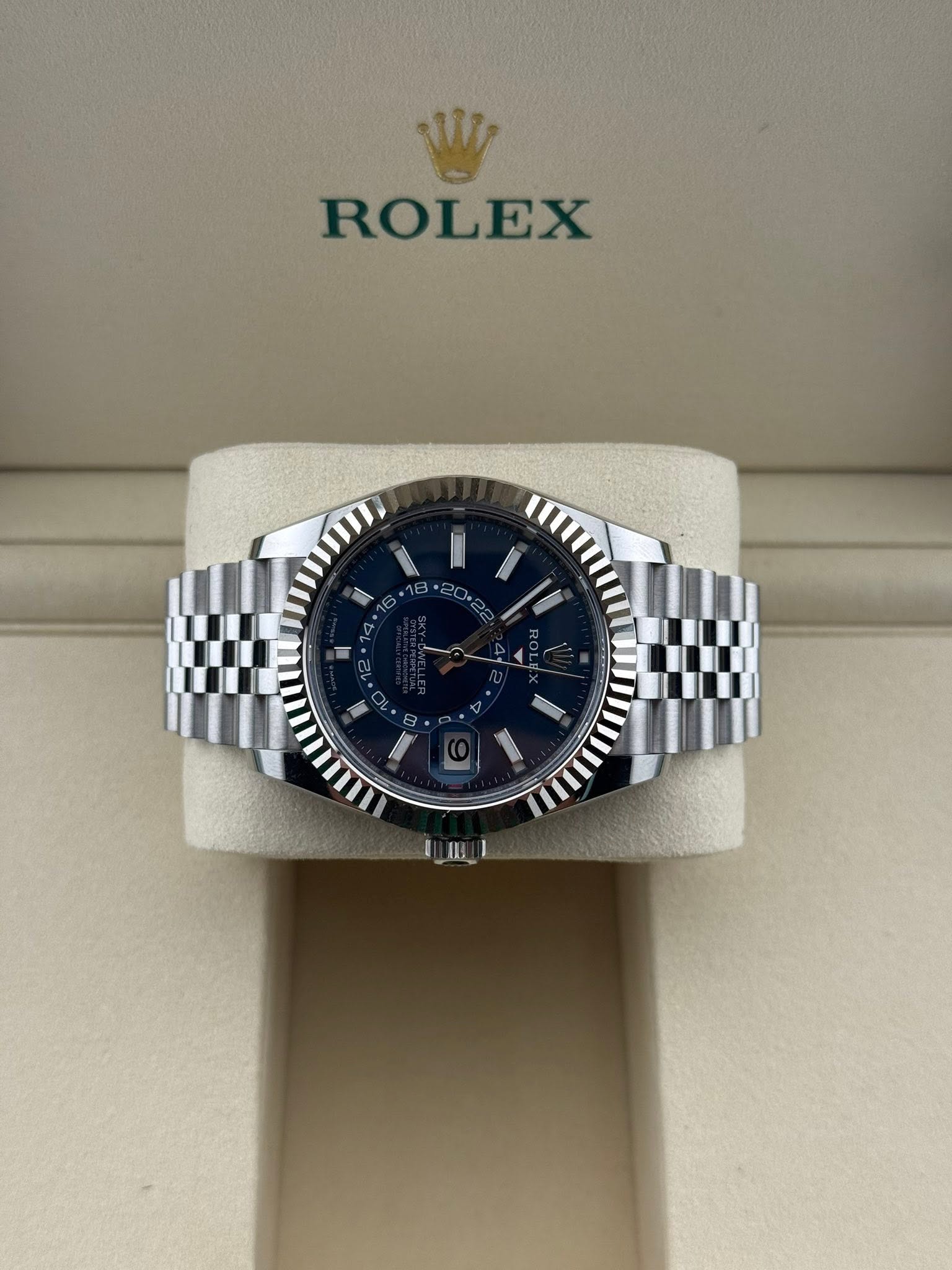 Rolex Skydweller Blue Dial Jubilee 42mm 336934