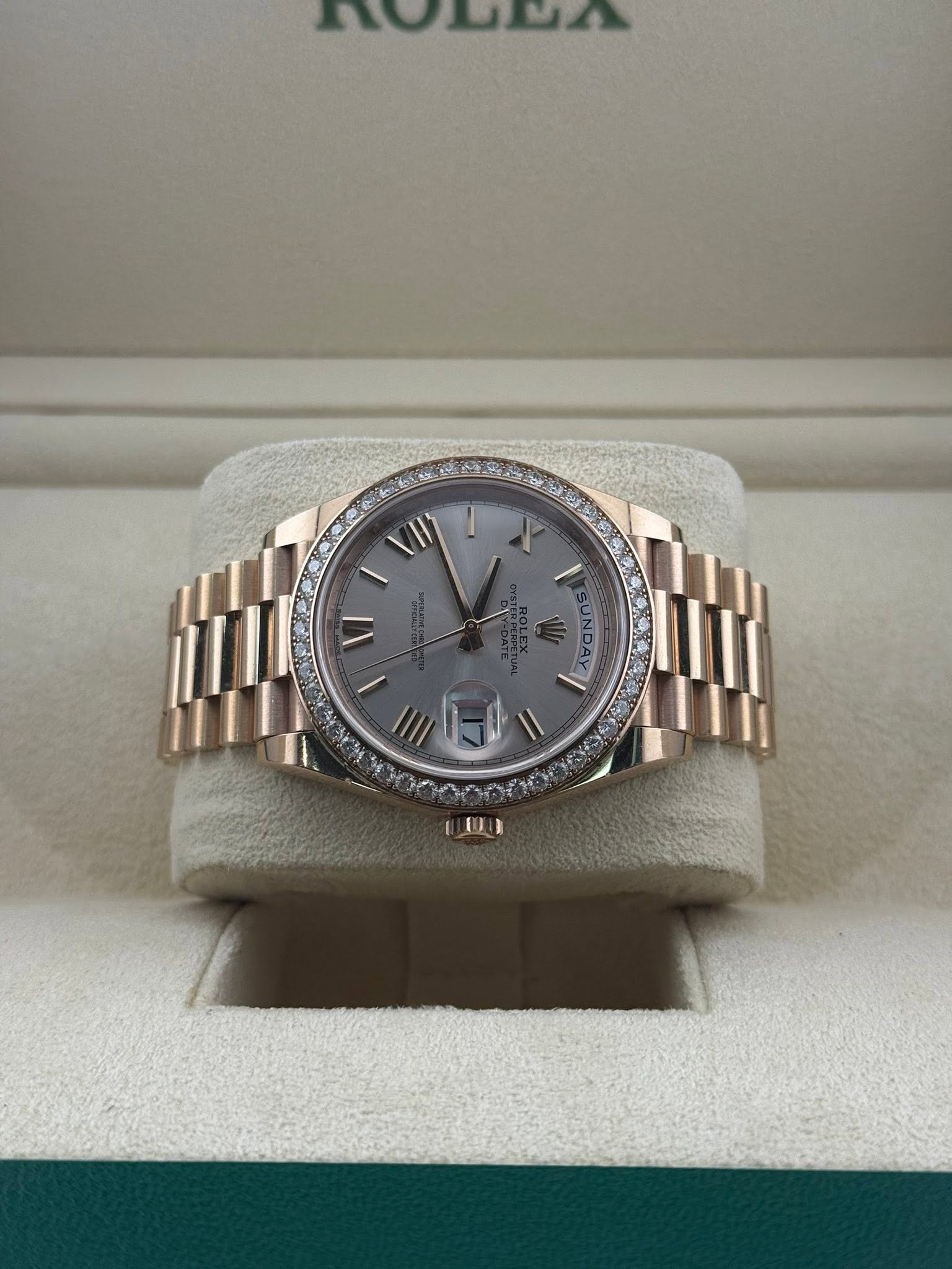 Rolex Daydate 40mm Sundust 228345RBR