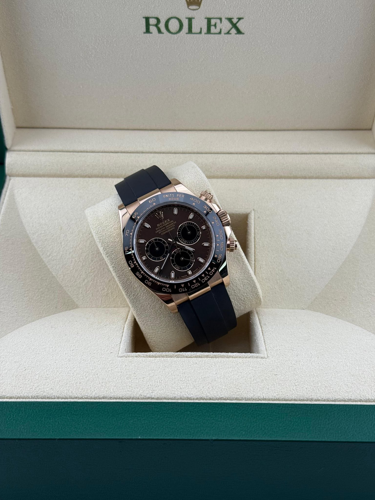 Rolex Daytona Oysterflex Rose Gold Chocolate Dial  116515LN