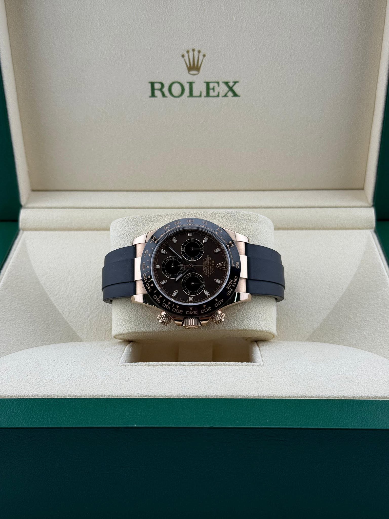 Rolex Daytona Oysterflex Rose Gold Chocolate Dial  116515LN