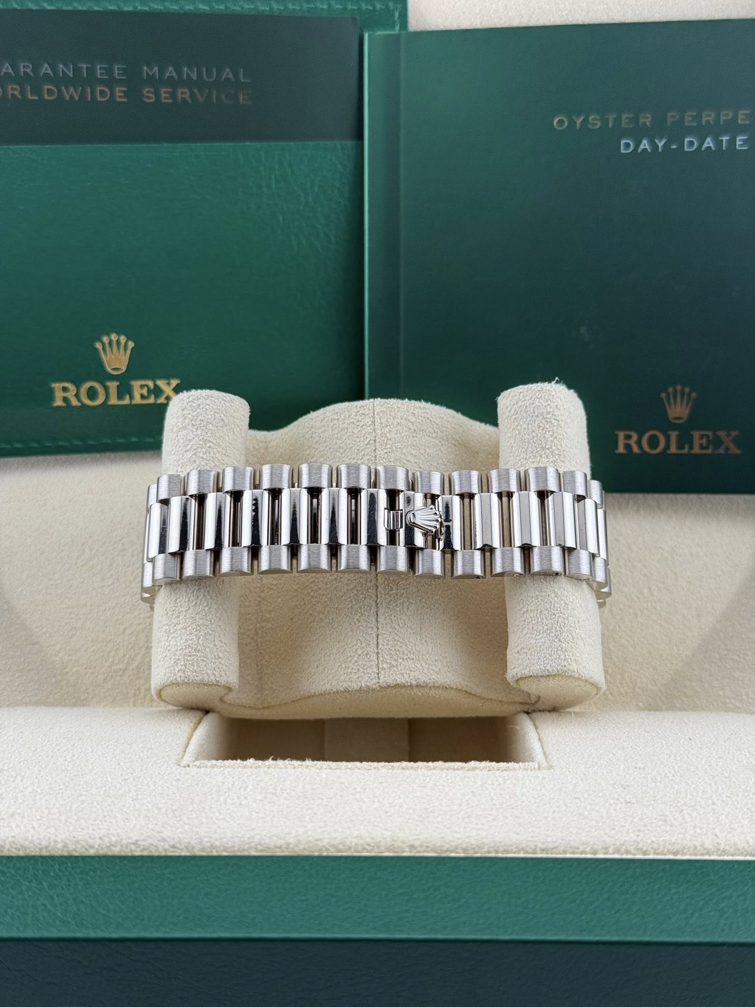 Rolex Daydate 40mm Olive White Gold 228239