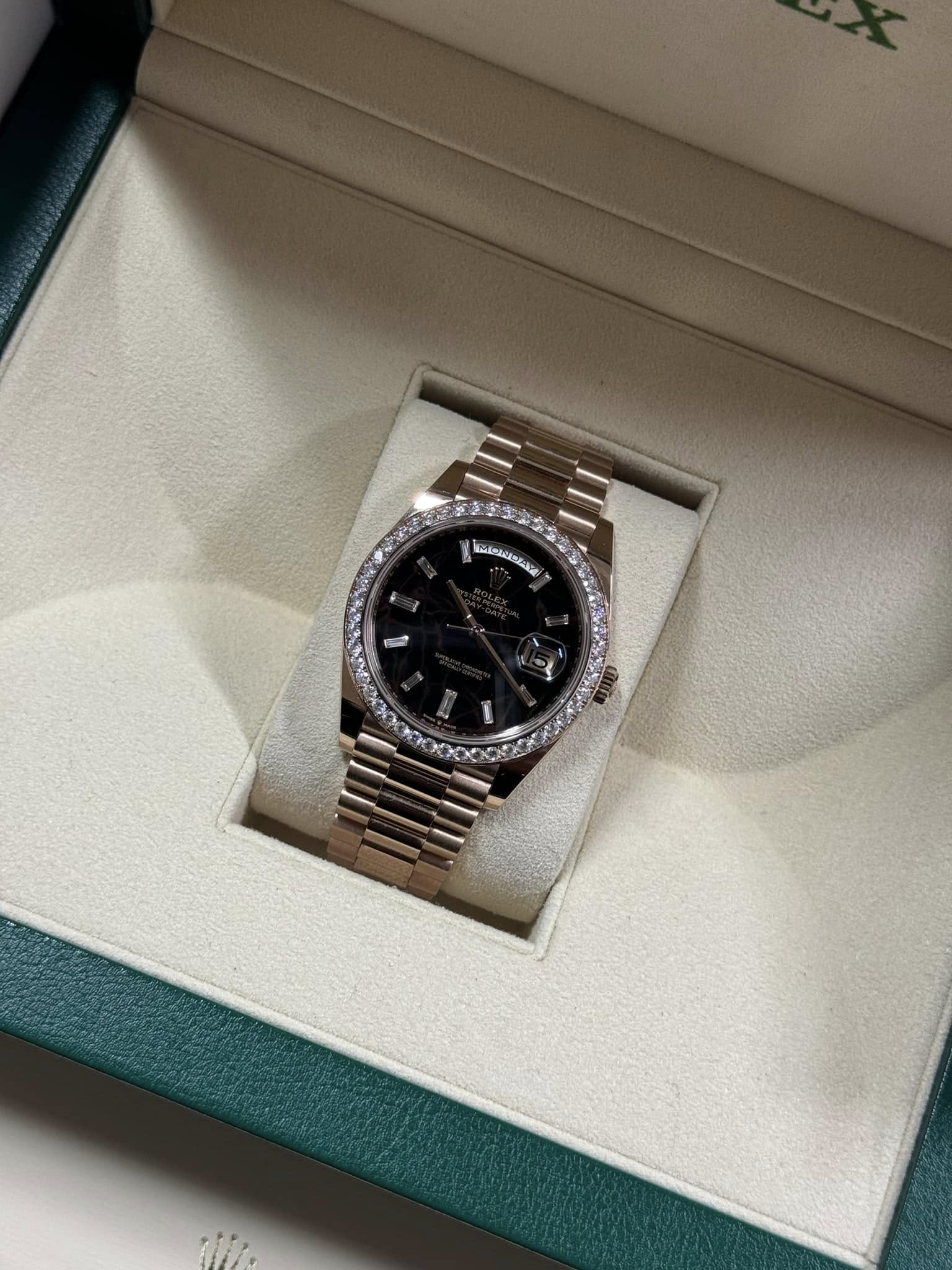 Rolex Daydate 40mm Rose Gold ‘Eisenkiesel’ 22834RBR