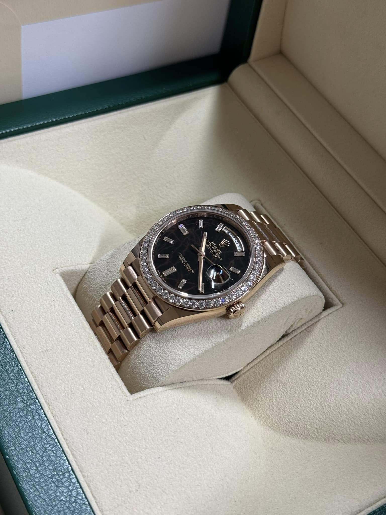 Rolex Daydate 40mm Rose Gold ‘Eisenkiesel’ 22834RBR