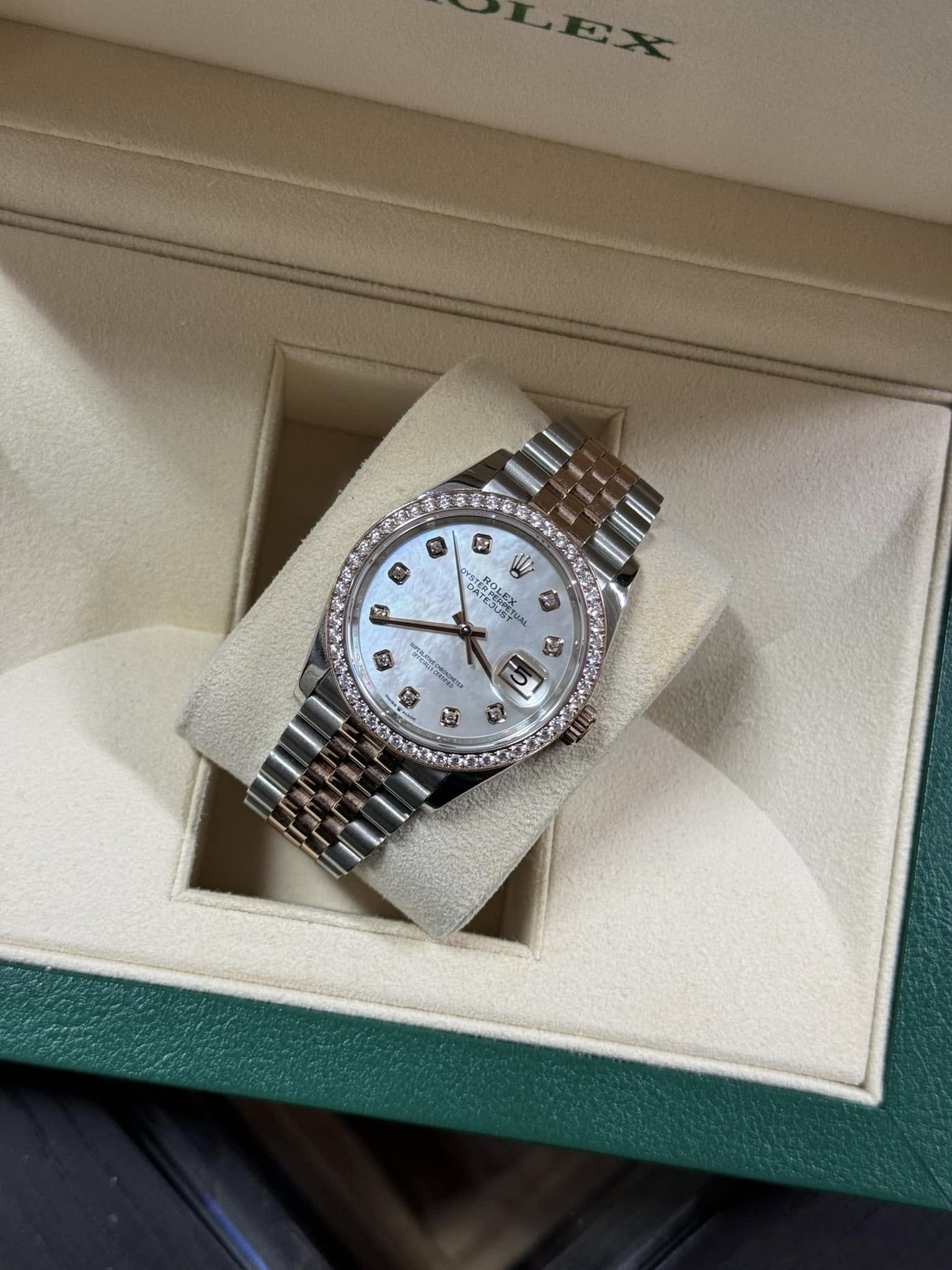 Rolex Datejust 36mm Mother Of Pearl Dial 126281RBR