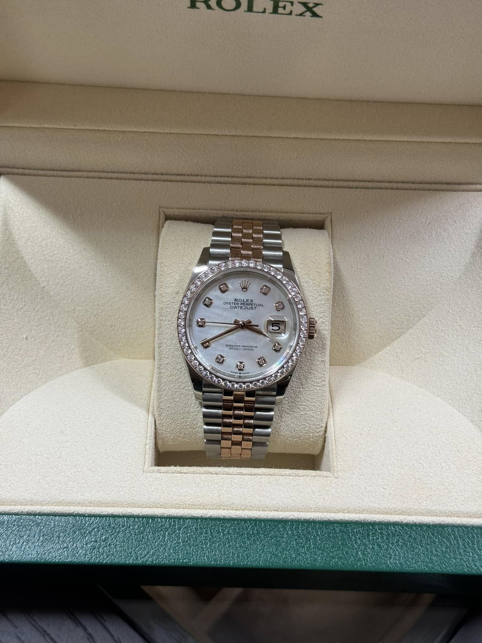 Rolex Datejust 36mm Mother Of Pearl Dial 126281RBR
