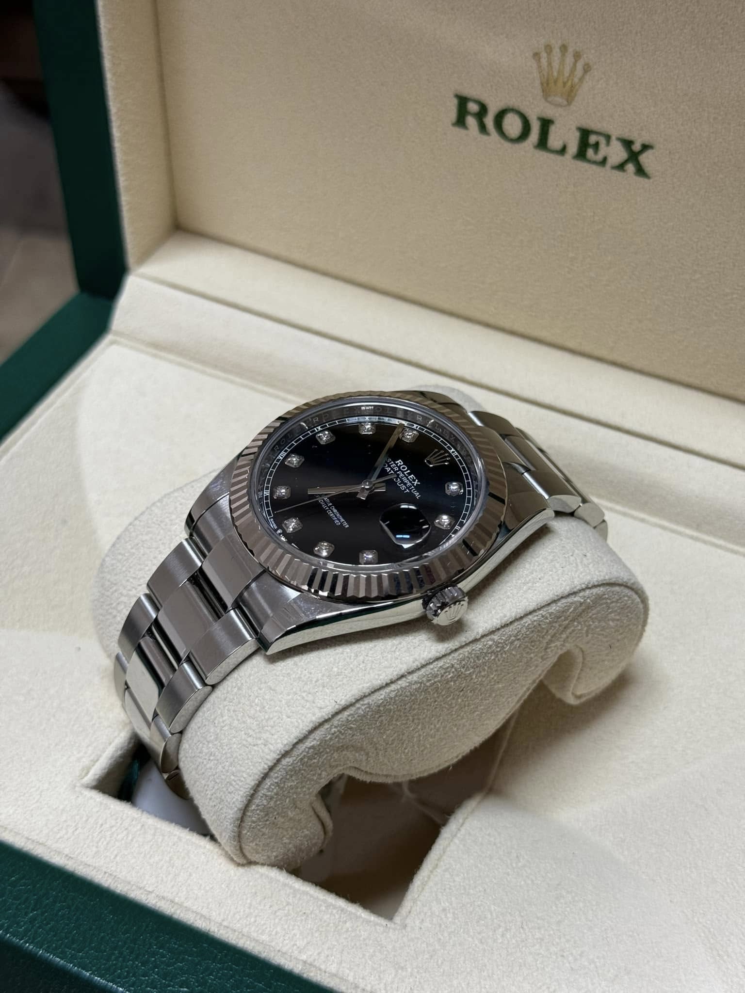 Rolex  Datejust Factory Diamond Dial 41mm 126334