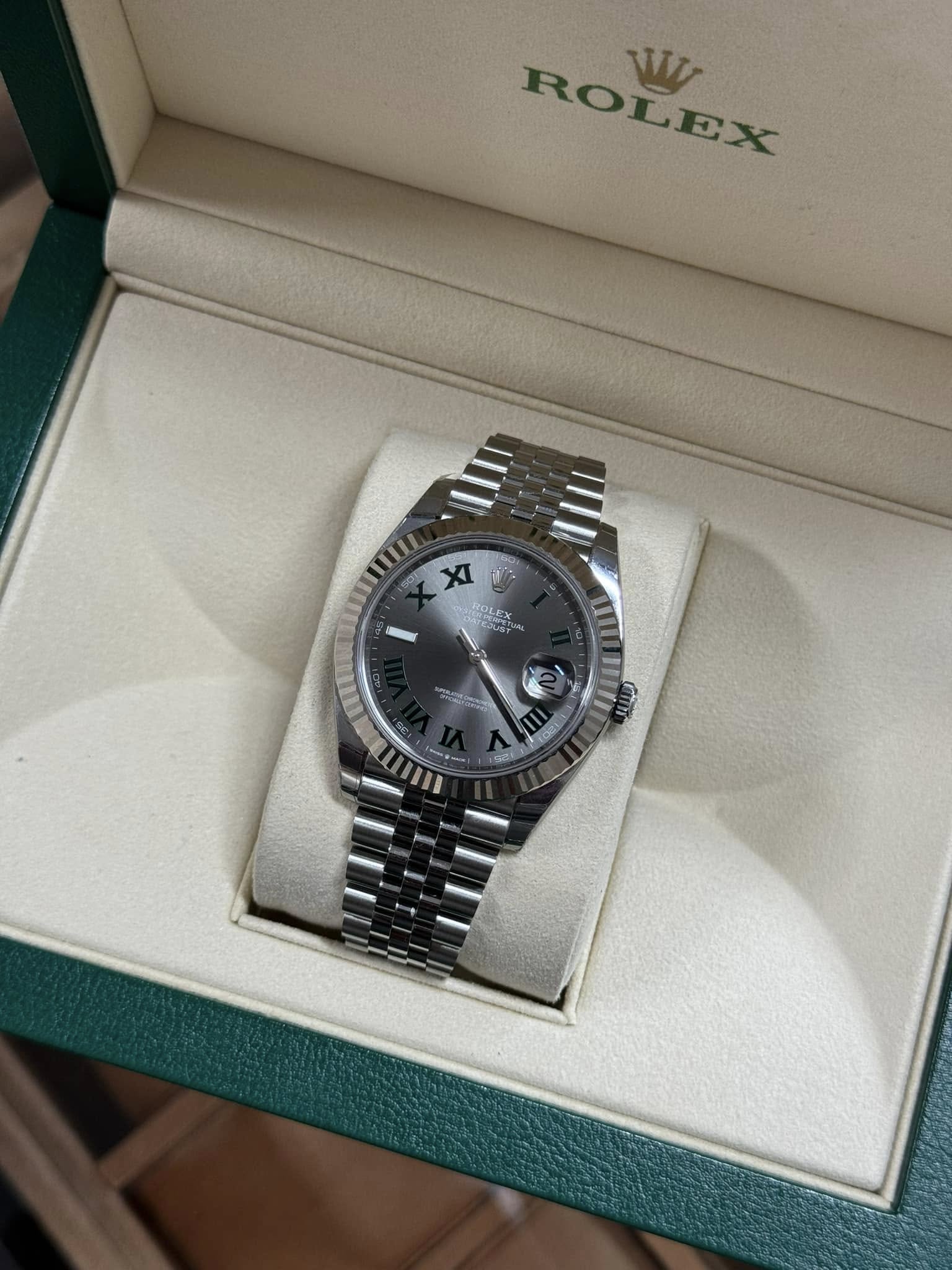 Rolex  Datejust Stainless Steel ‘Wimbledon’ 41mm 126334