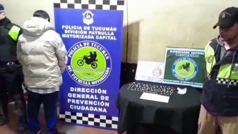 Un control preventivo terminó con un detenido y más de 100 envoltorios de cocaína