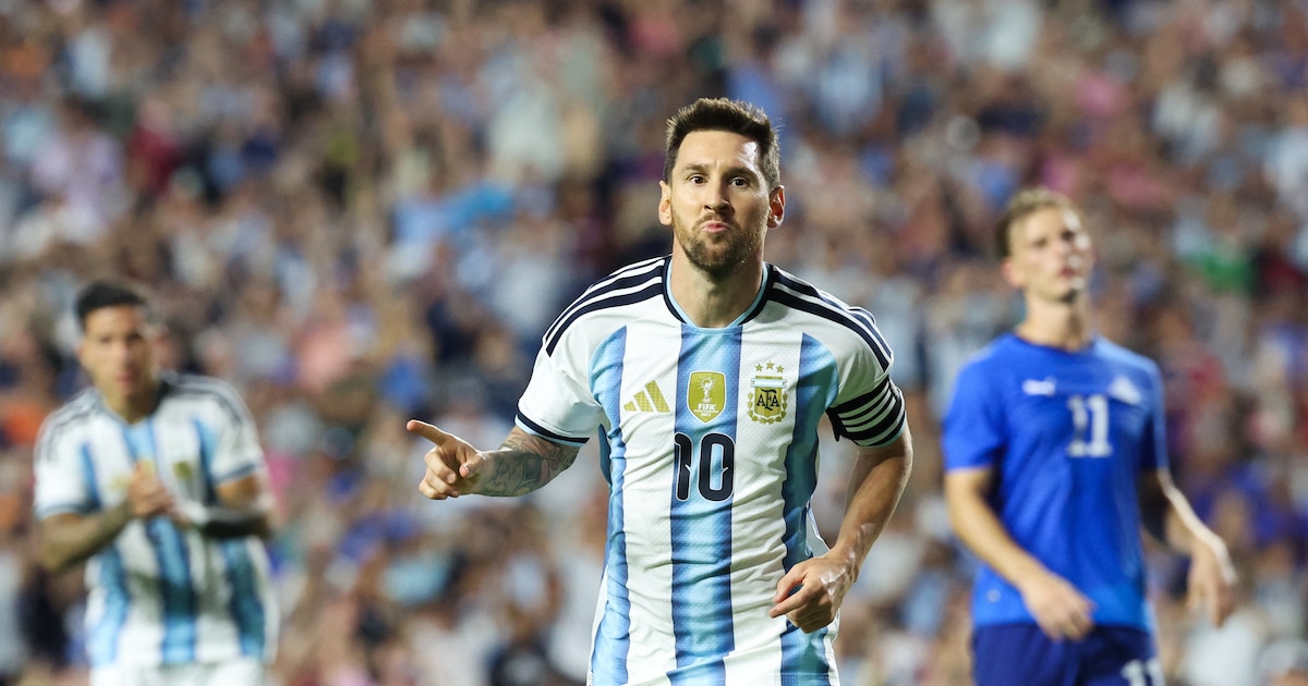 Argentina goleó a Islandia y llega al Mundial con una señal de confianza