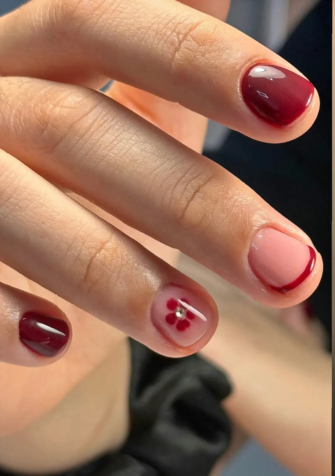 Uñas semipermanente manos.: trabajo 1