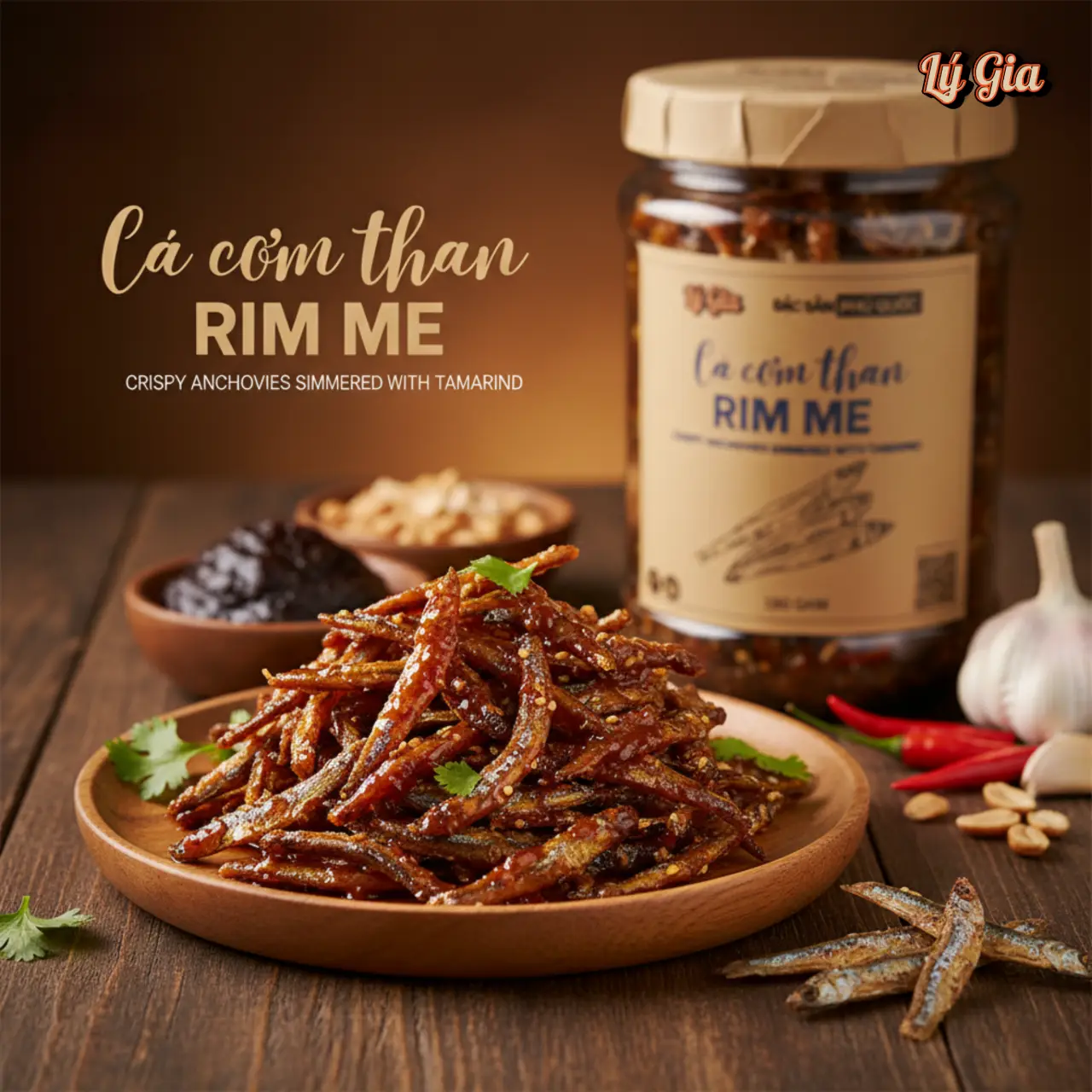Cá Cơm Rim Mè