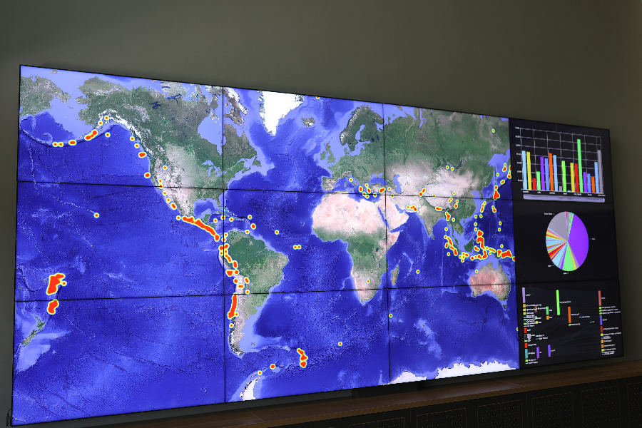 data visualizations on charts and maps