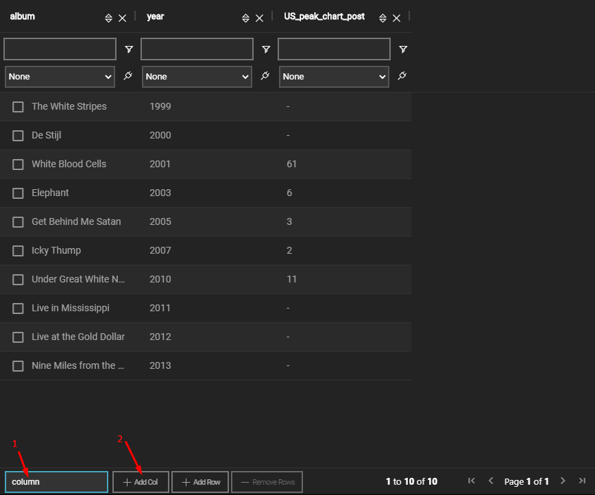 add columns to spreadsheet