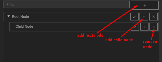 add nodes to tree data