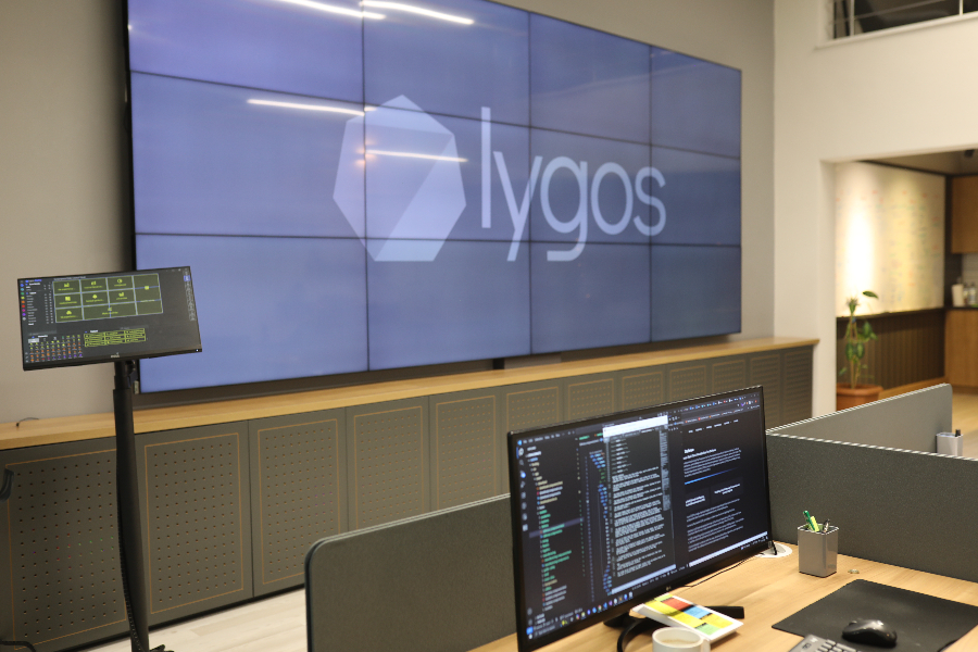 Custom Company Logo on Video Wall