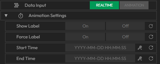 maps data animation settings