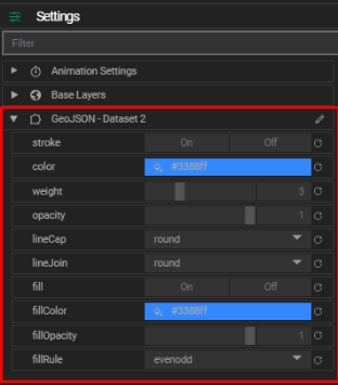 GeoJSON layer settings