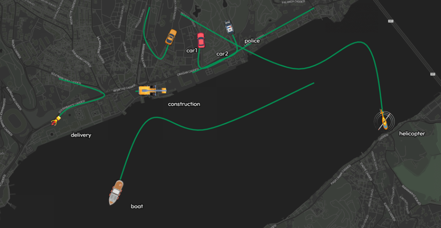 lygos tracking map layer