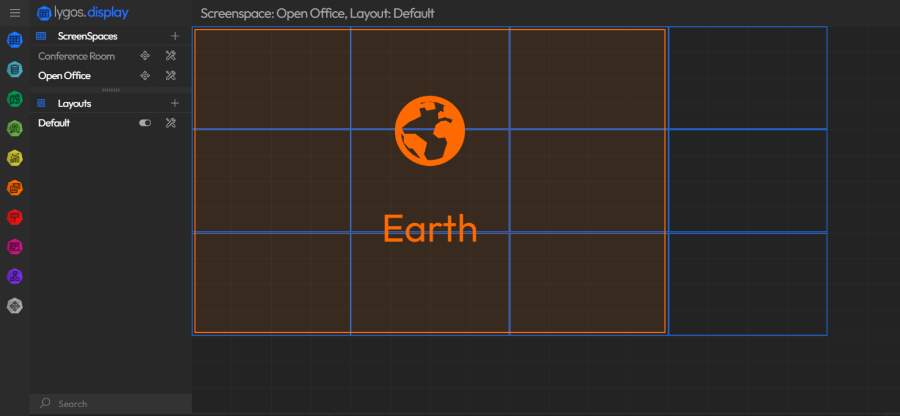 earth max layout size on screens