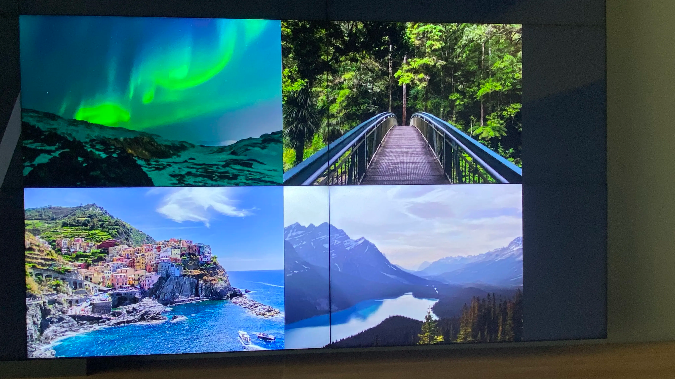 image gallery on multi screen video walls