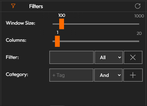 message streams filters and config