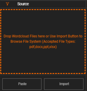 create wordlouds by import file or text