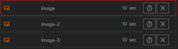 configure visualizations display times in sigange loops