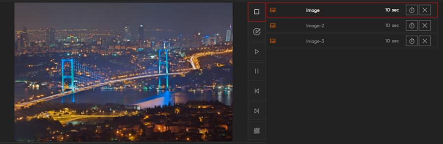 preview signage loops