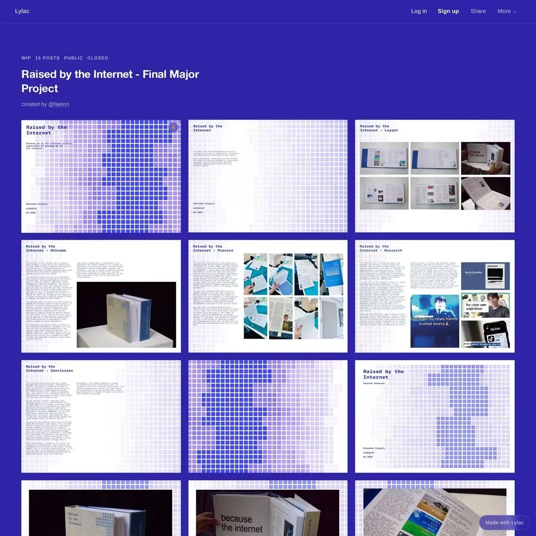 Raised by the Internet - Final Major Project | Lylac Studio